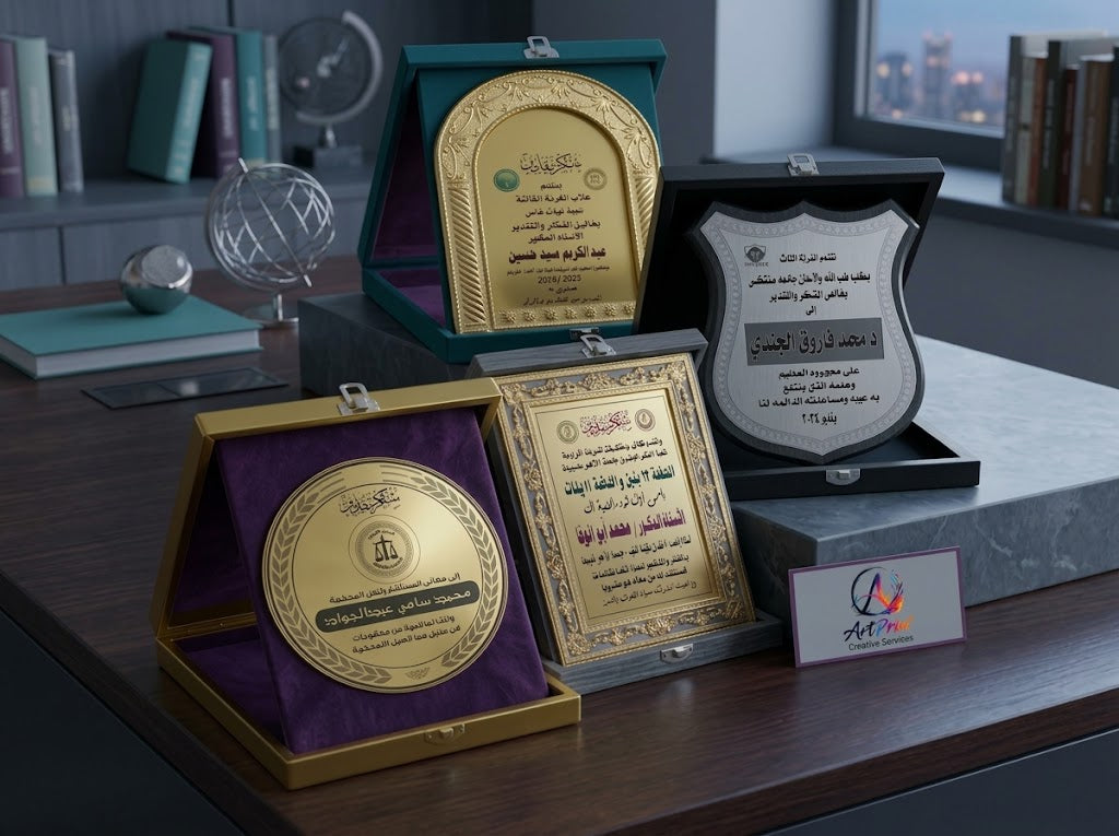 دروع التكريم المعدنية التذكارية